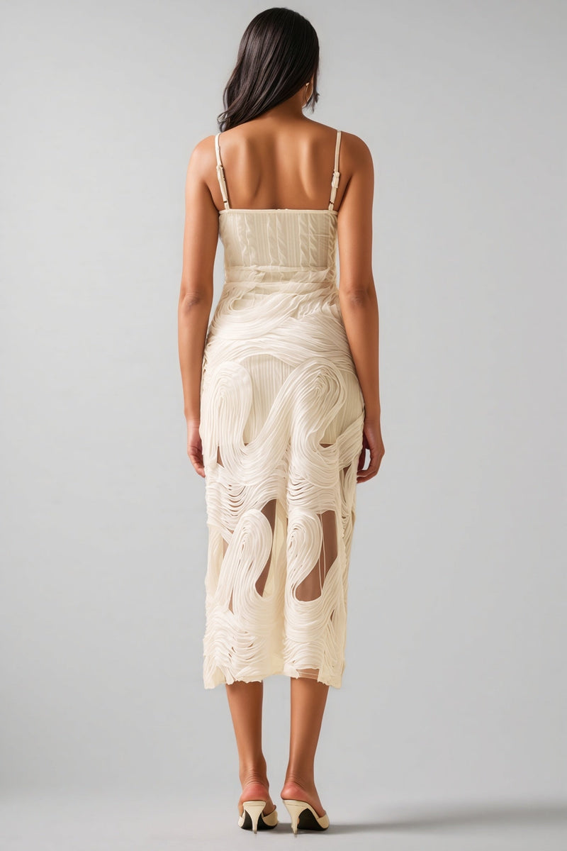 Nilo Lace Sleeveless Midi Dress