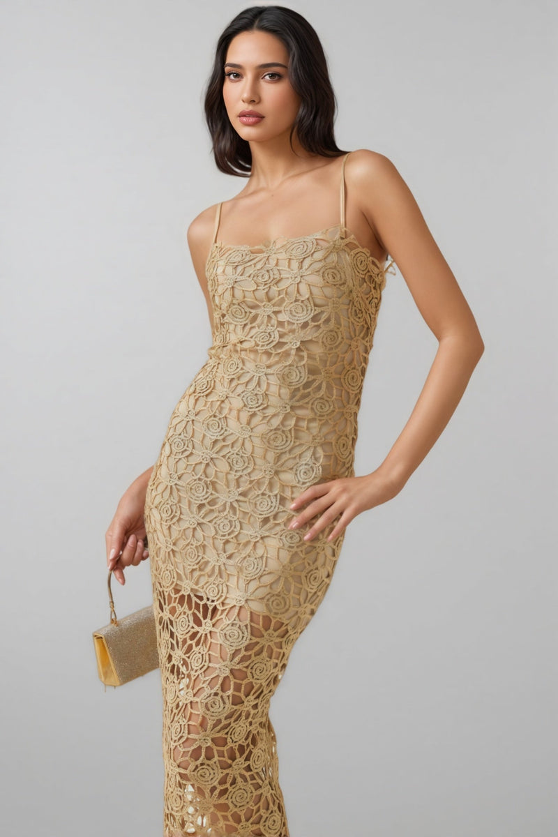 Zephyra Embroidery Midi Dress Set