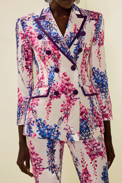Double Breasted Blazer & High Waist Pants Set