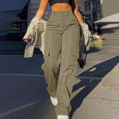 Harajuku Cotton Linen Stretch Wide Leg Pant