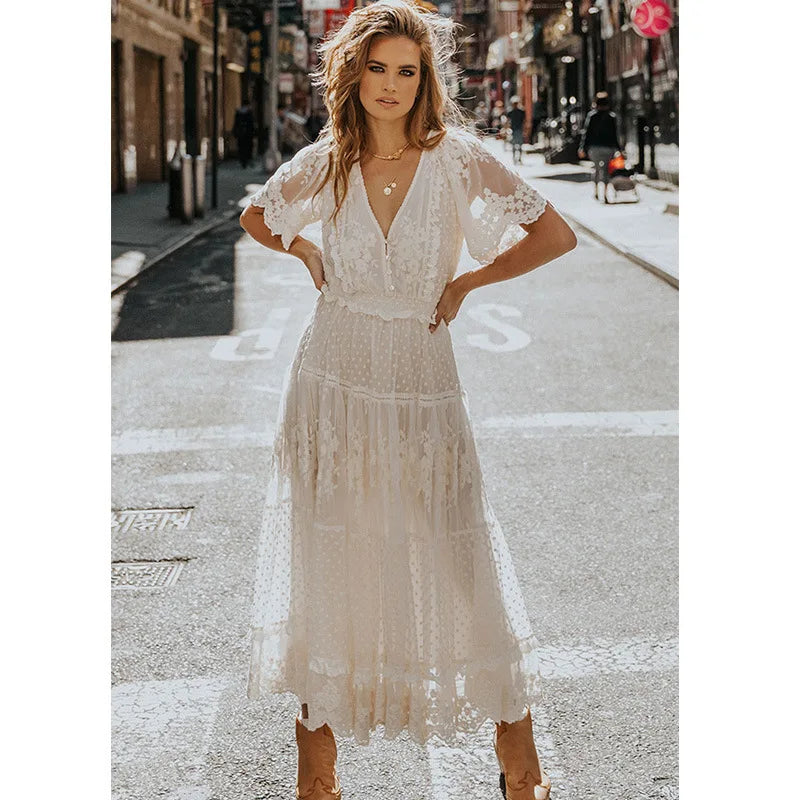 Summer White Midi Dresses