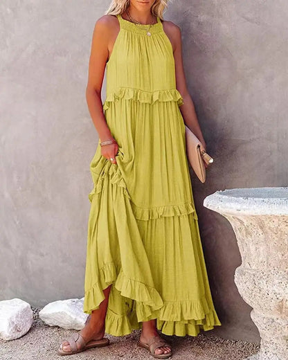 New Floor-length Round Loose Irregular Loose Midi Dresses