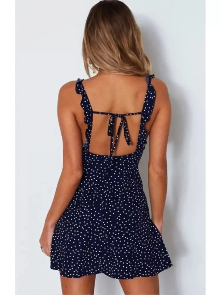 Summer Sleeveless Female Midi Dresses