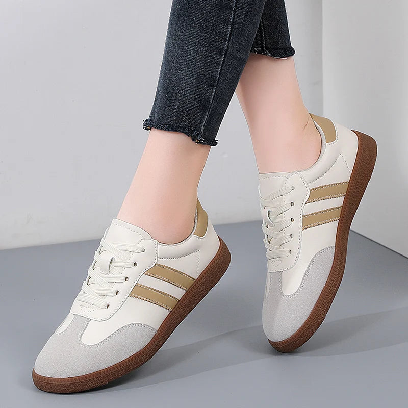 Sneakers Shoes Spring Trend Flats Female New Comfort White Vulcanized Platform Shoes for