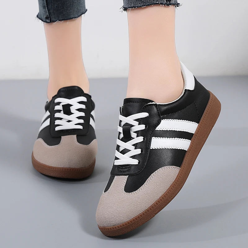 Spring Trend Flats New Comfort Vulcanized Platform Skateboard