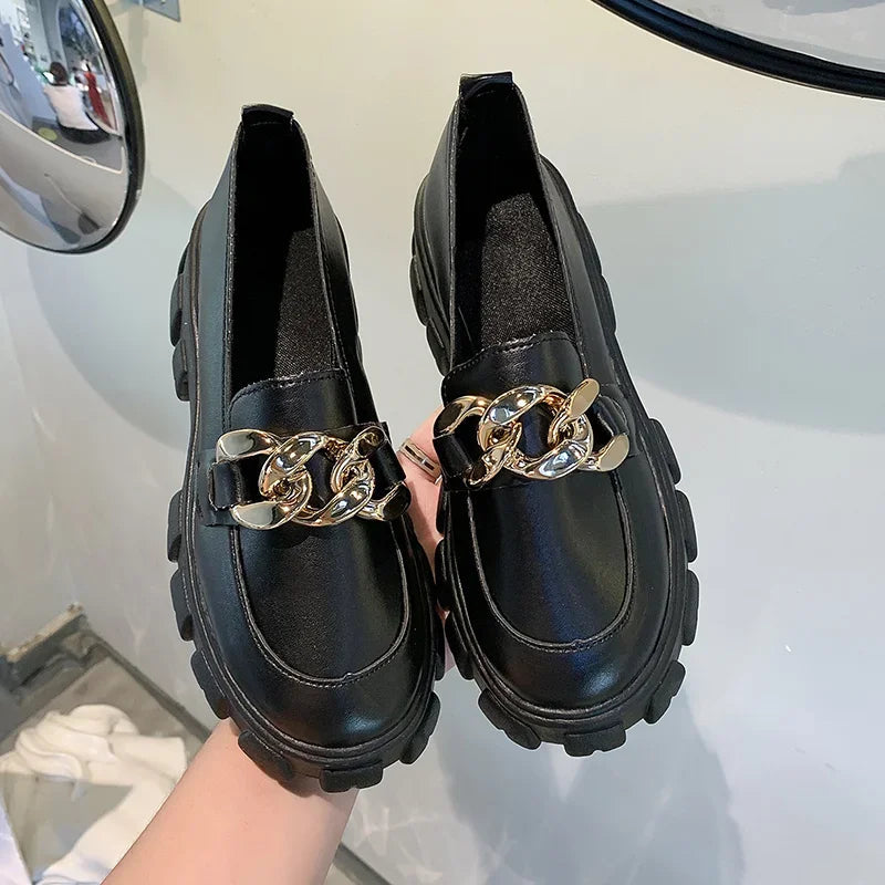 Suede Platform Non-slip Walking Trend Spring Autumn Flats Loafers
