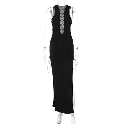 Pure Color Slim Party Y2k Midi Dresses