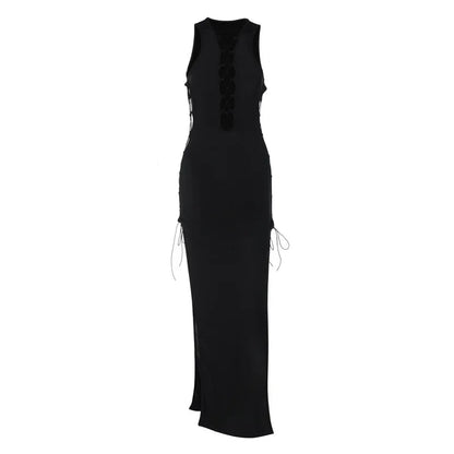 Pure Color Slim Party Y2k Midi Dresses