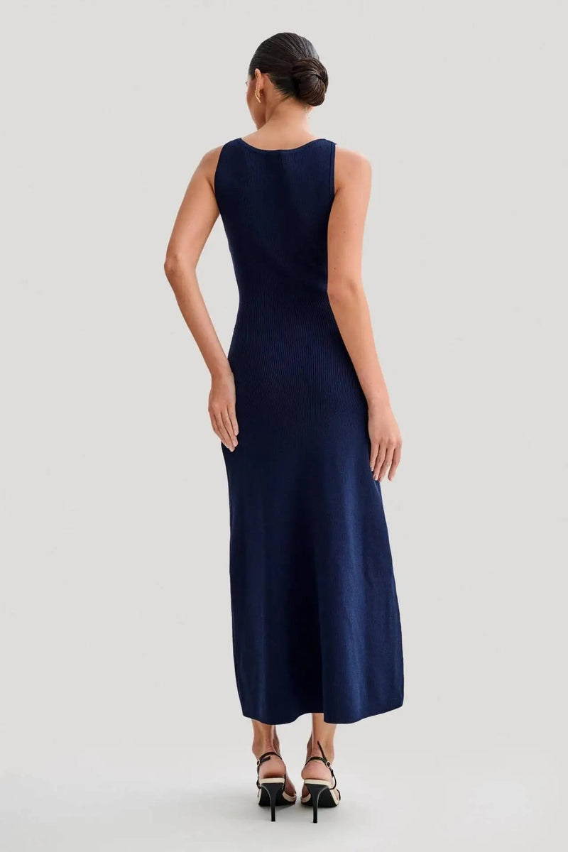 Stylish Sleeveless Bodycon Knitted Long Dress for