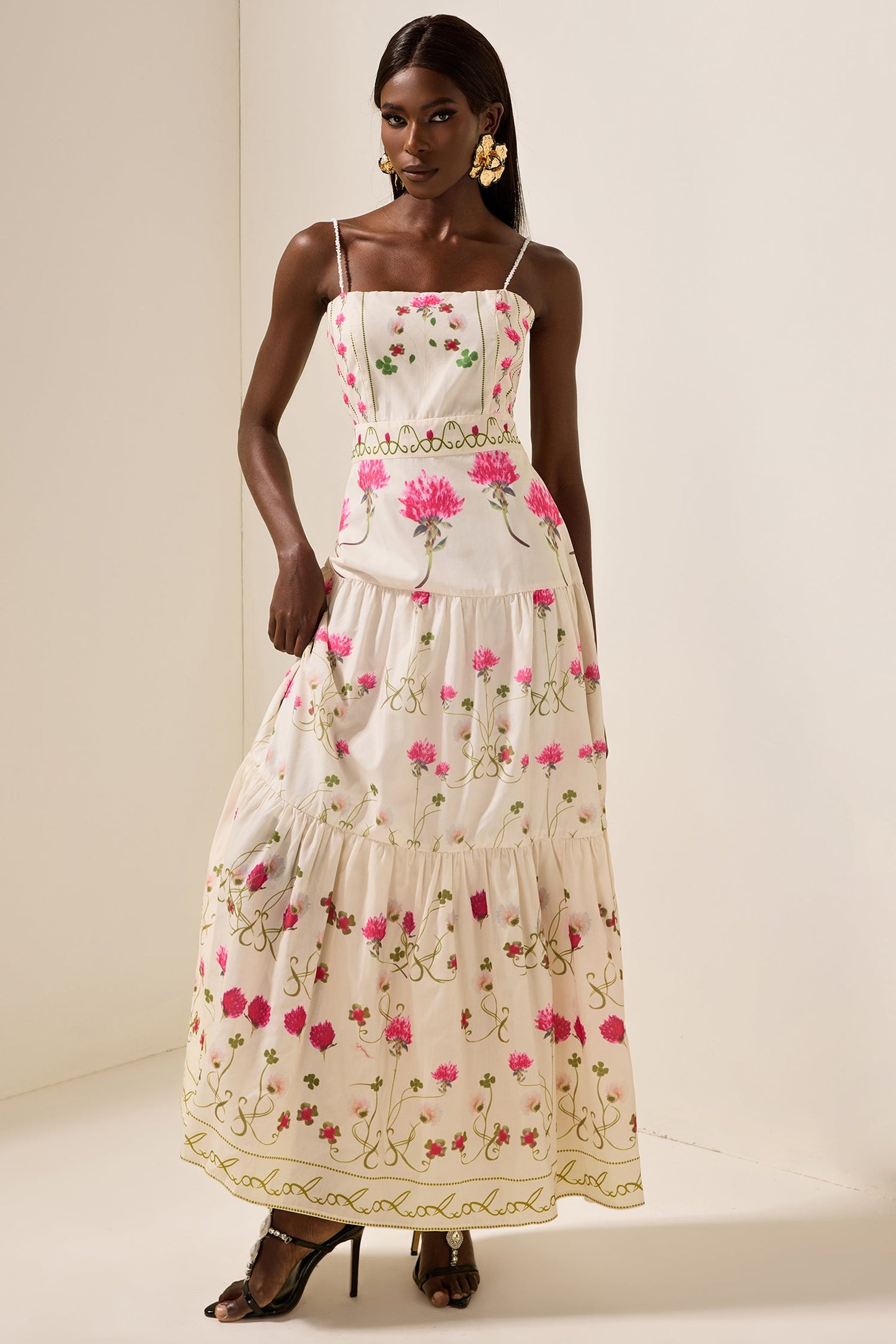 Cami Tapered Waist Midi Dress