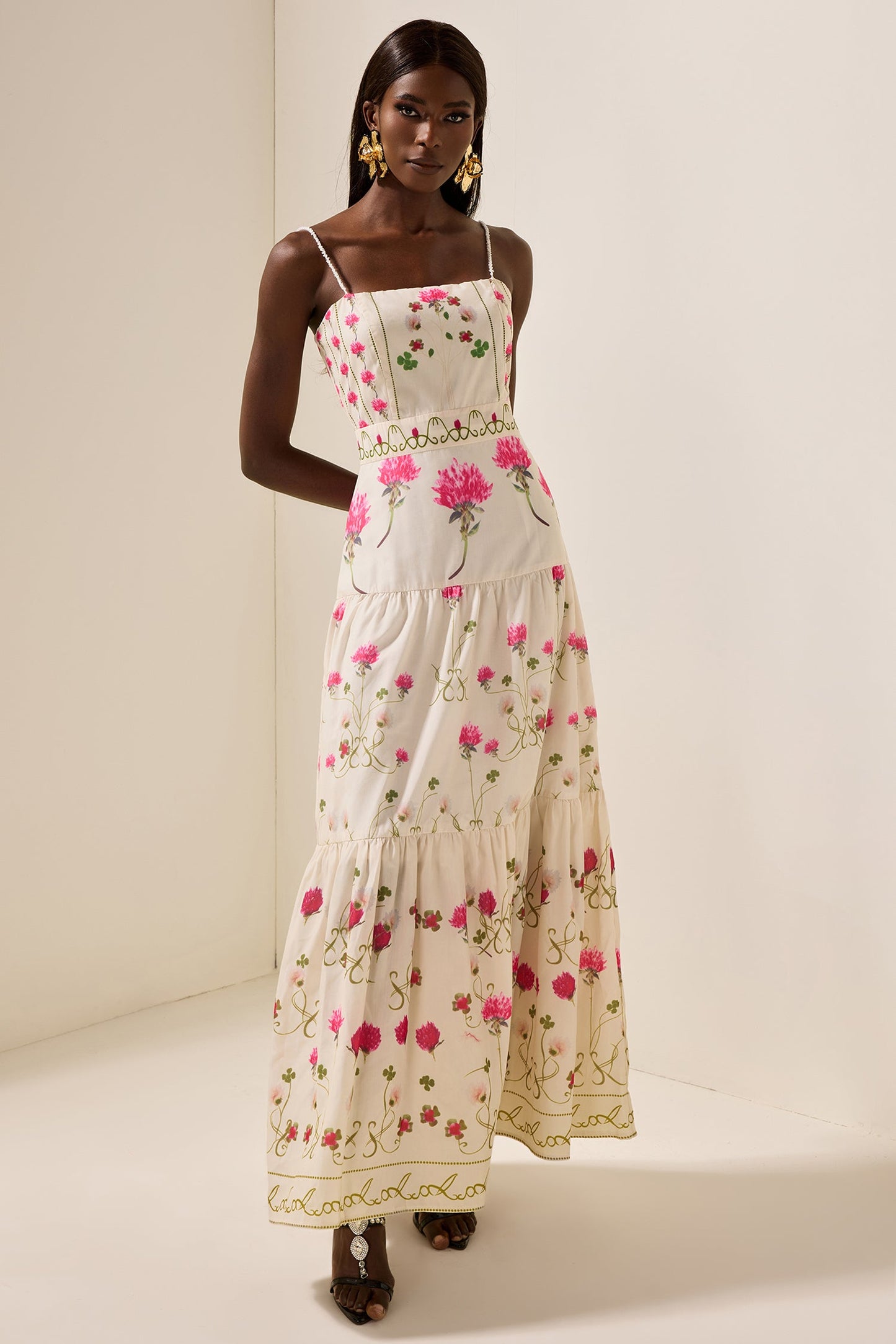 Cami Tapered Waist Midi Dress