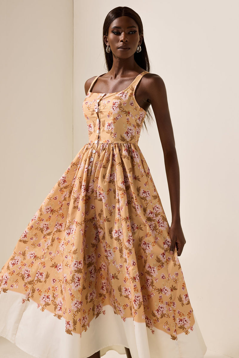 Sleeveless Slip Midi Dress