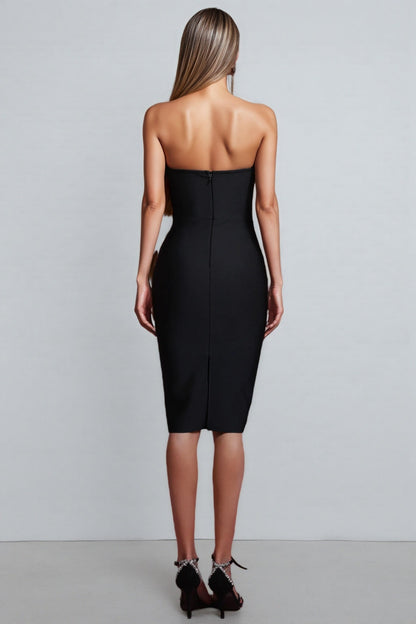 Juan Sleeveless Bow Bandage Mini Dress
