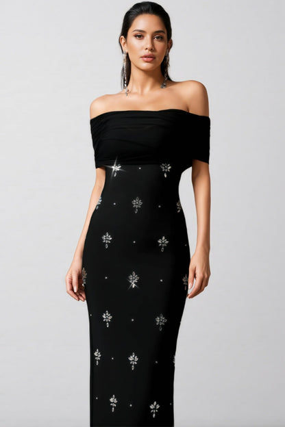 Fayrk Diamond Slim Bandage Maxi Dress