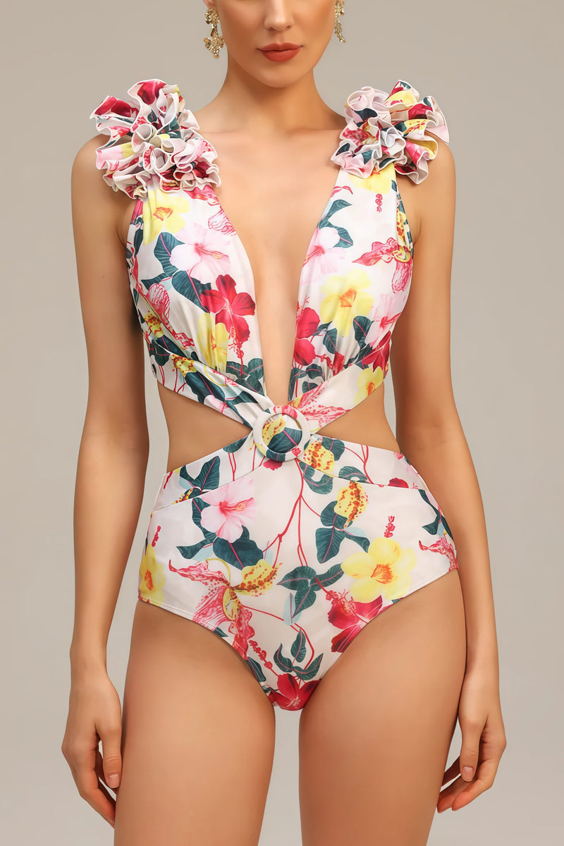 Maura 3d Flower Bikini Two Piece Set