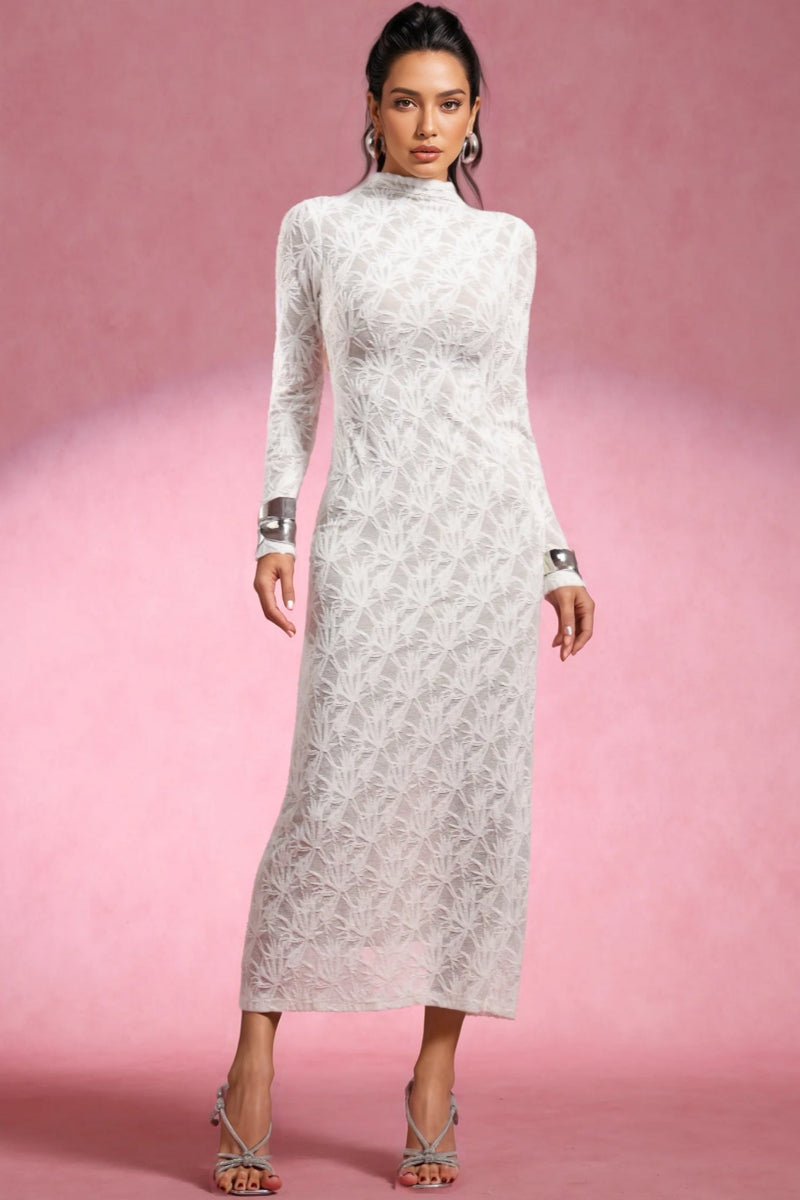 Riala Long Sleeves Lace Maxi Dress
