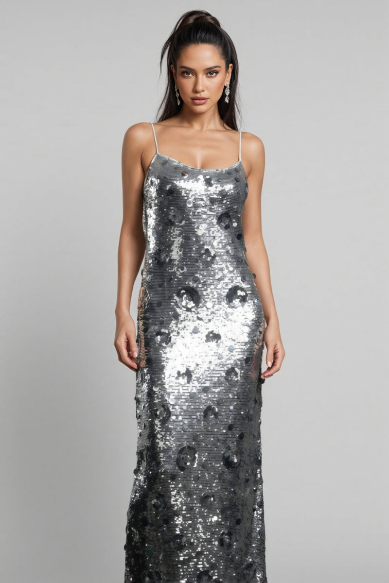 Dilara Strappy Sequinned Maxi Dress