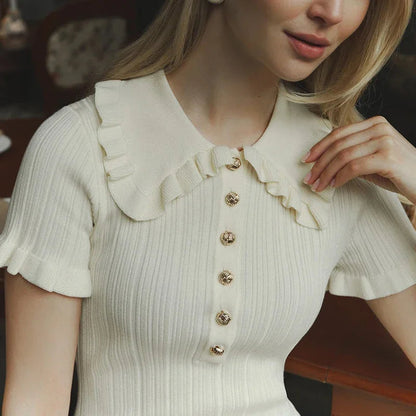 High-waist Knitted Mini Dress