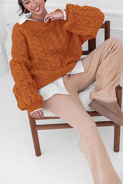 Chunky Knit Cable Sweater