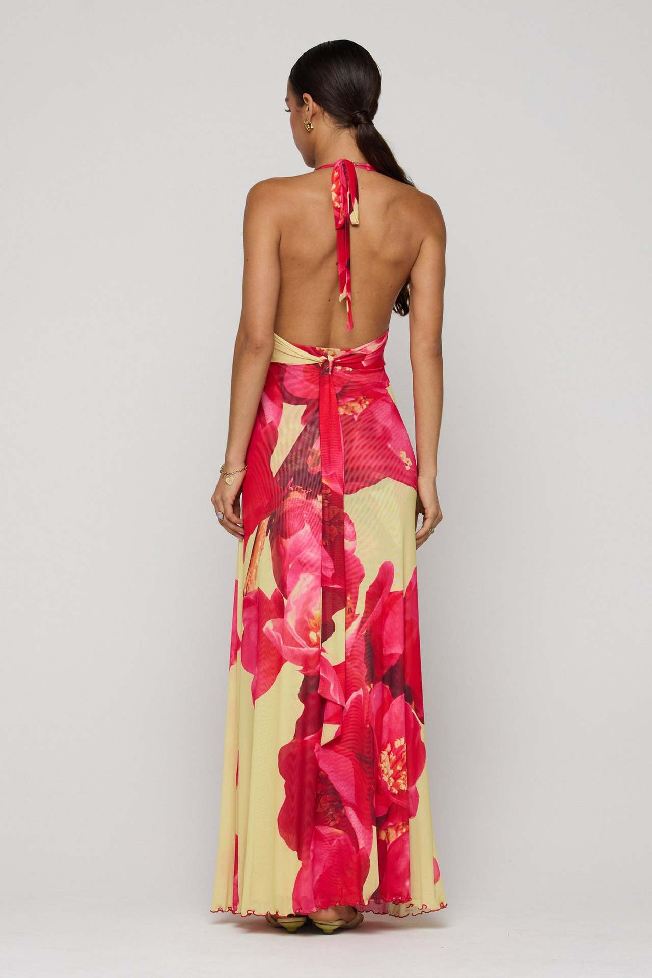 Camoni Polka Dot Diary Maxi Dress
