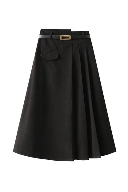 High-waisted Slimming Crotch-covering Ins Super Hot Pleated Skirt