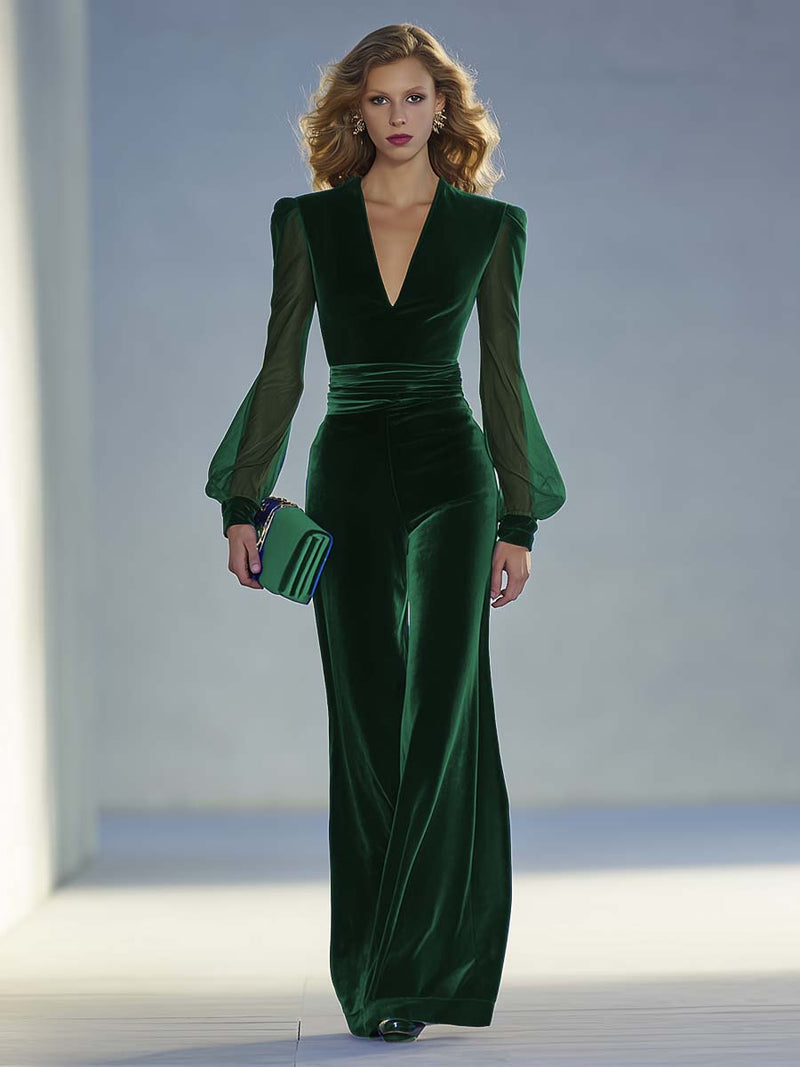 Sophie | Velvet Jumpsuit