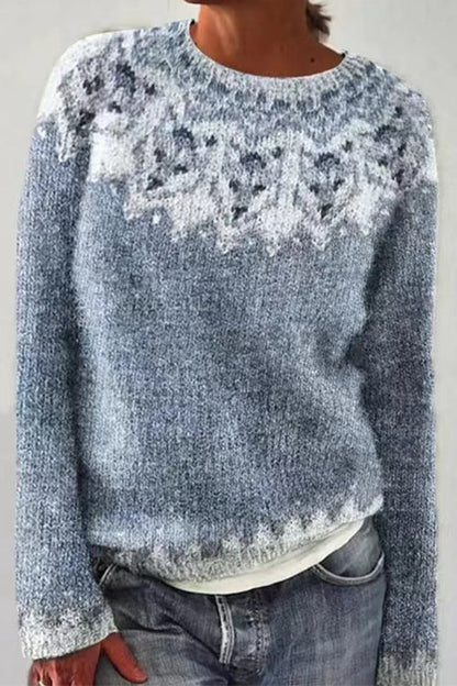 Moxidress Round Neck Unique Pattern Sweater(in 6 Patterns)