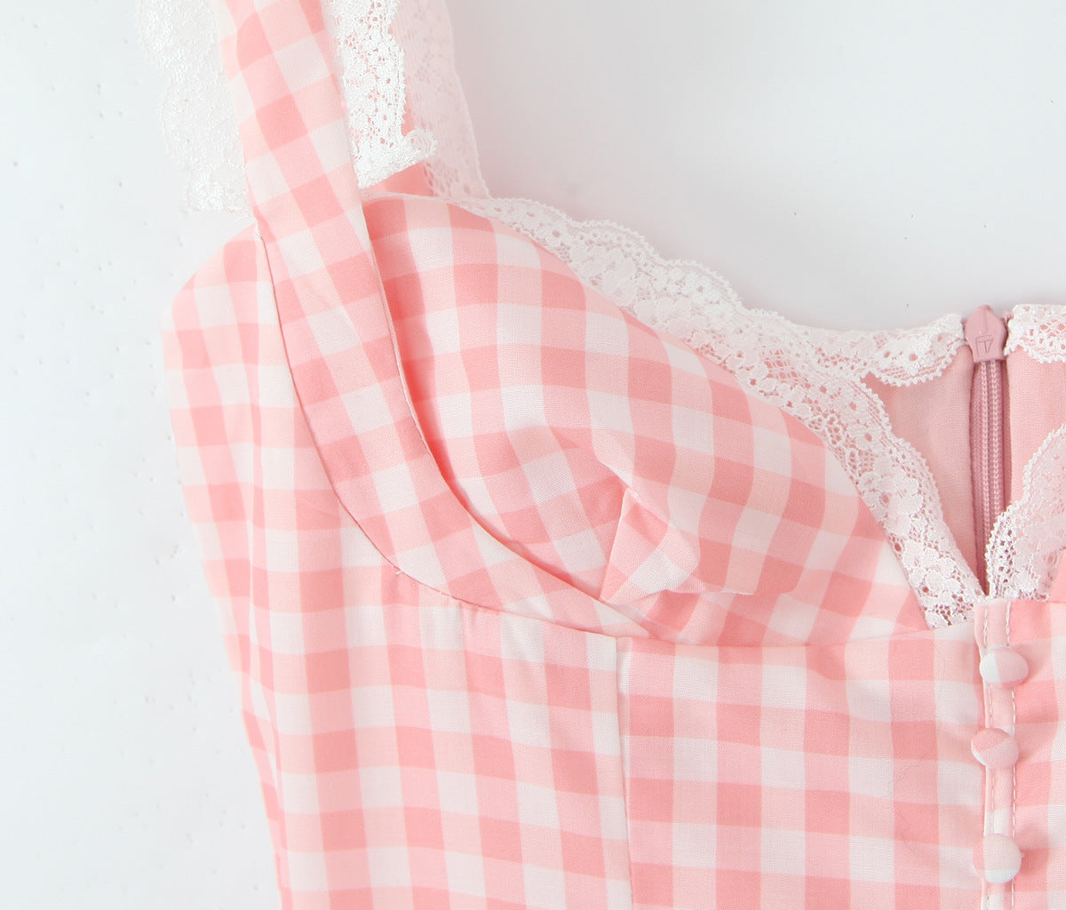 Pink Plaid Mini Dress