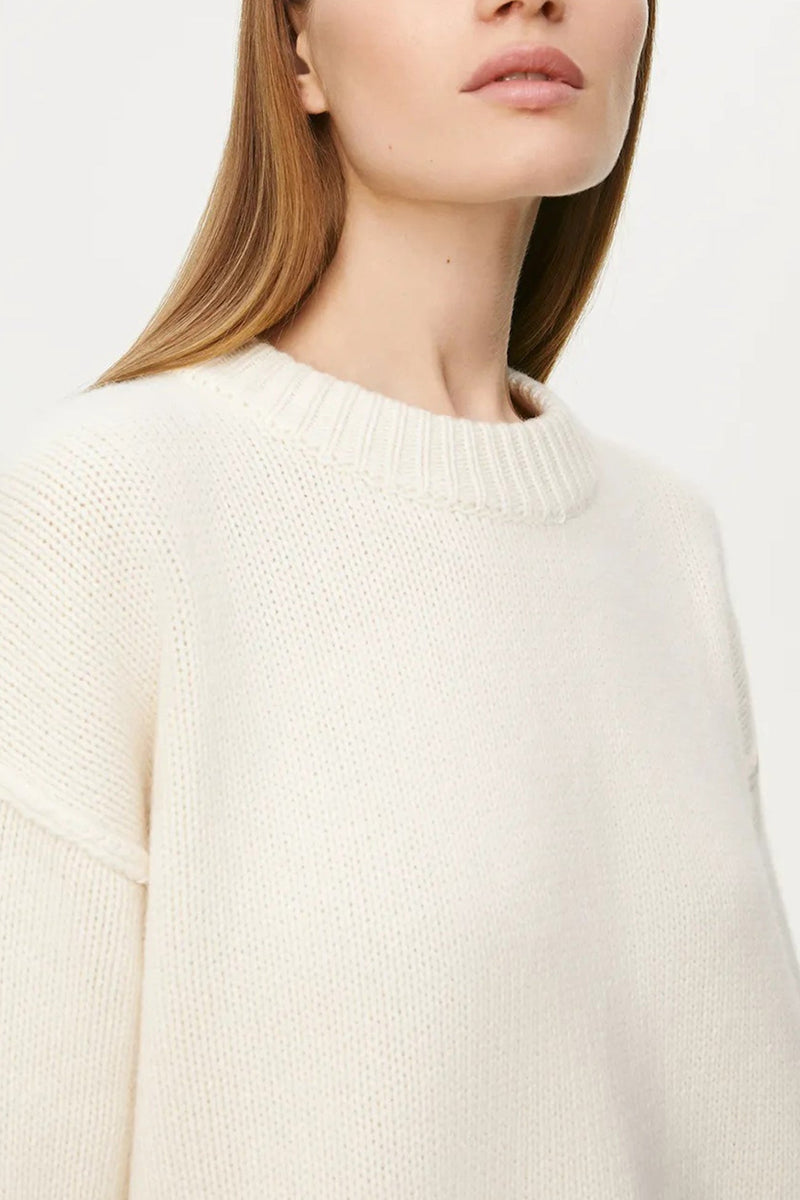 Round Neck Color Pullover Sweater