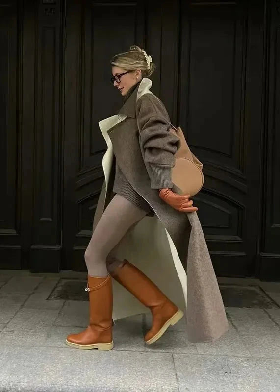 Long Style Woolen Coat for - Timeless Comfort & Versatility