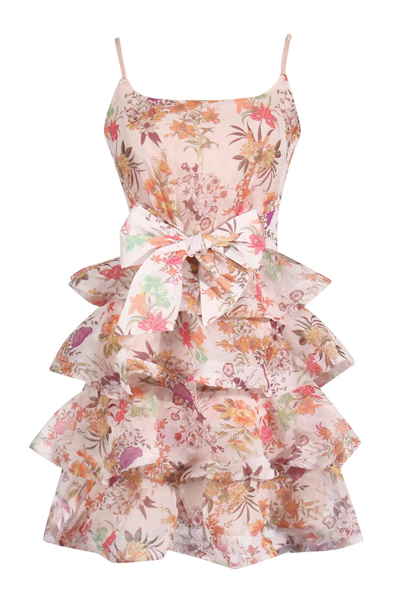 Irma Ruched Slip Mini Dress