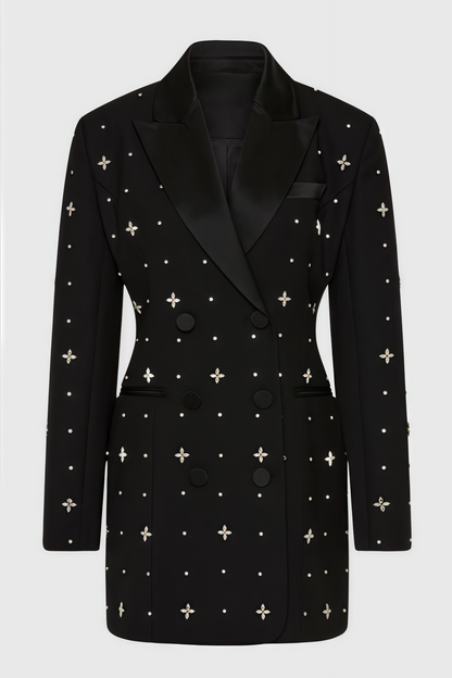 Morgane Beaded Rhinestone Embellished Mini Dress
