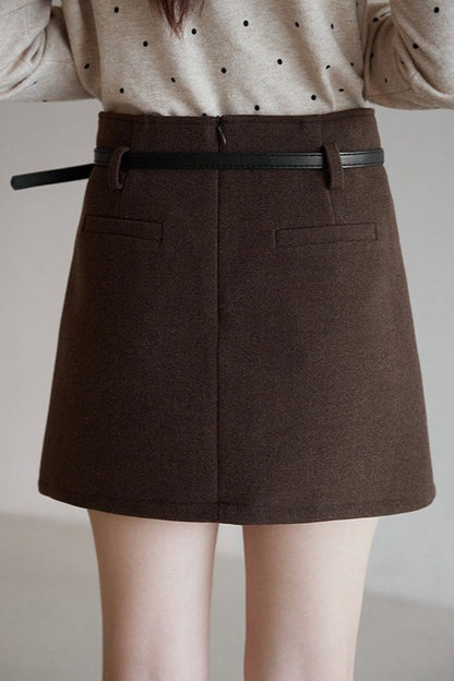 Tartan Textured Skirt