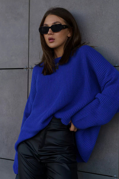 Knit Crewneck Pullover Sweater