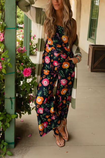Birdie Print Overalls