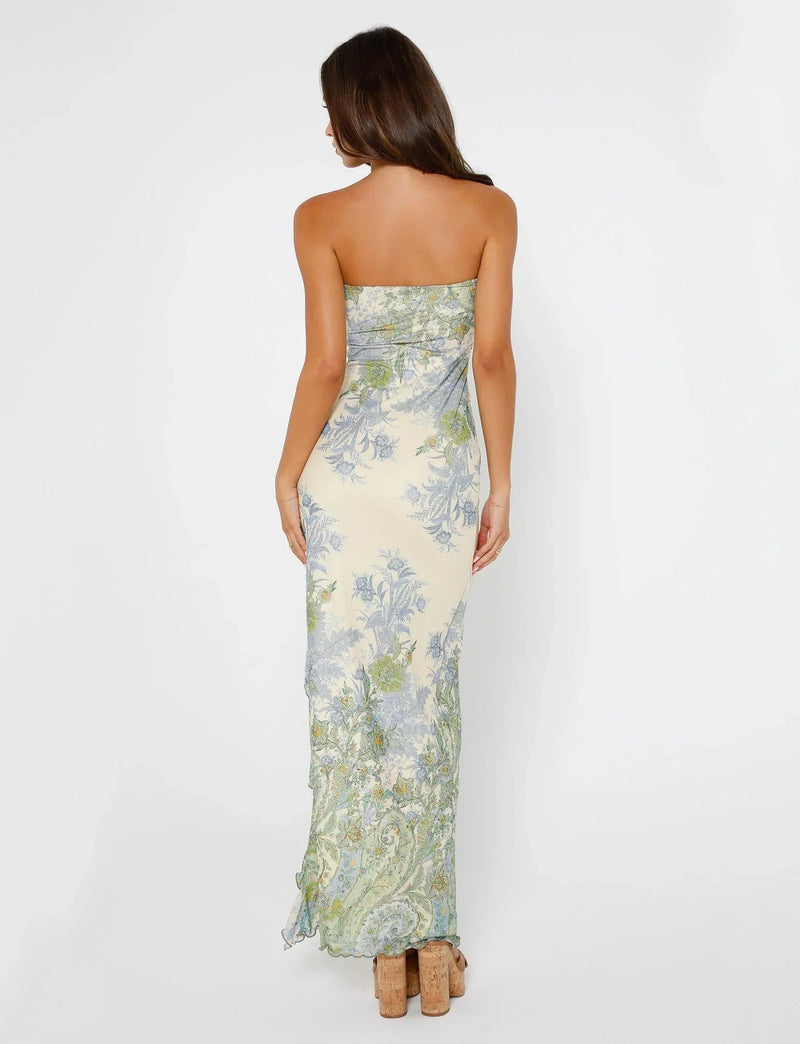 Theo Maxi Dress Tapestry™ — Command Every Gaze With Effortless Seductive Grace