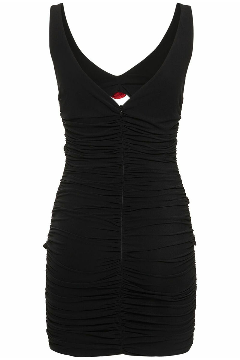 Sarah Applique Cutout Mini Dress
