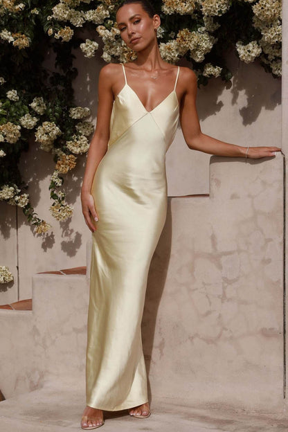 Backless Fishtail Maxi Dress