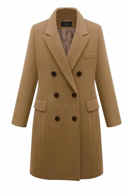 Thick Color Button Coat