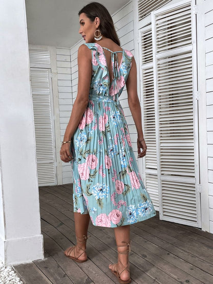 Uke Midi Dress - Blue