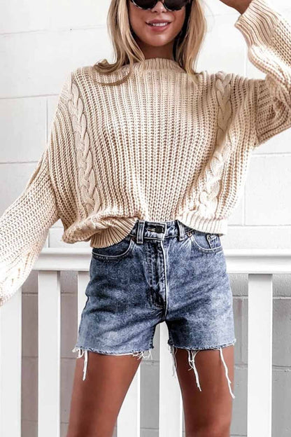 Loose O-neck Knitted Sweater