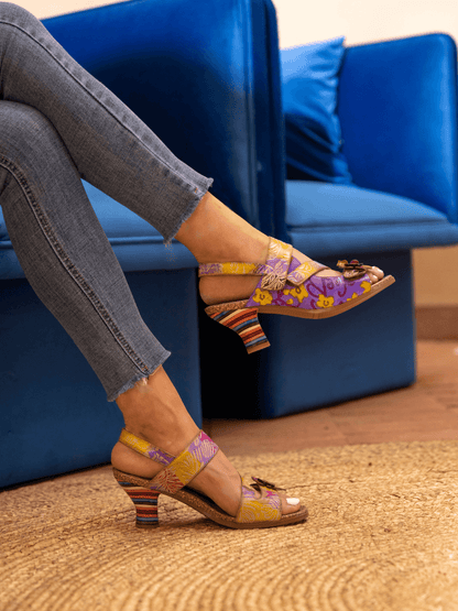 Soffia | Midnight Sol Leather Slingback Sandal