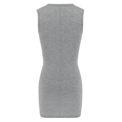 Hollow-out Sleeveless Hot Mini Dress(2 Colors)