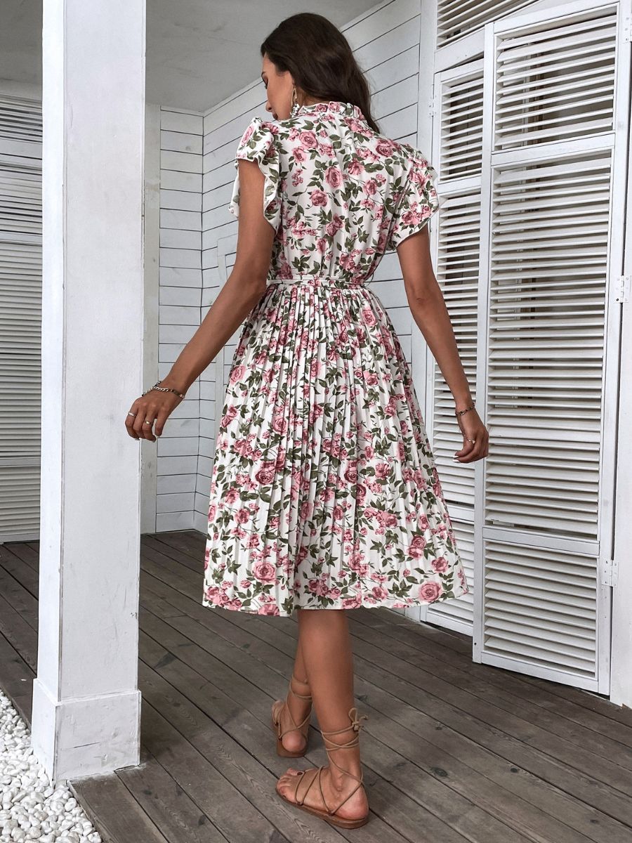 Kaidesse Midi Dress - Pink