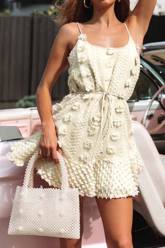 Lace Flower Design Grace Mini Dress