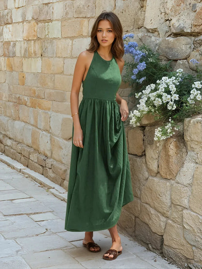 Always Halter Long Dress