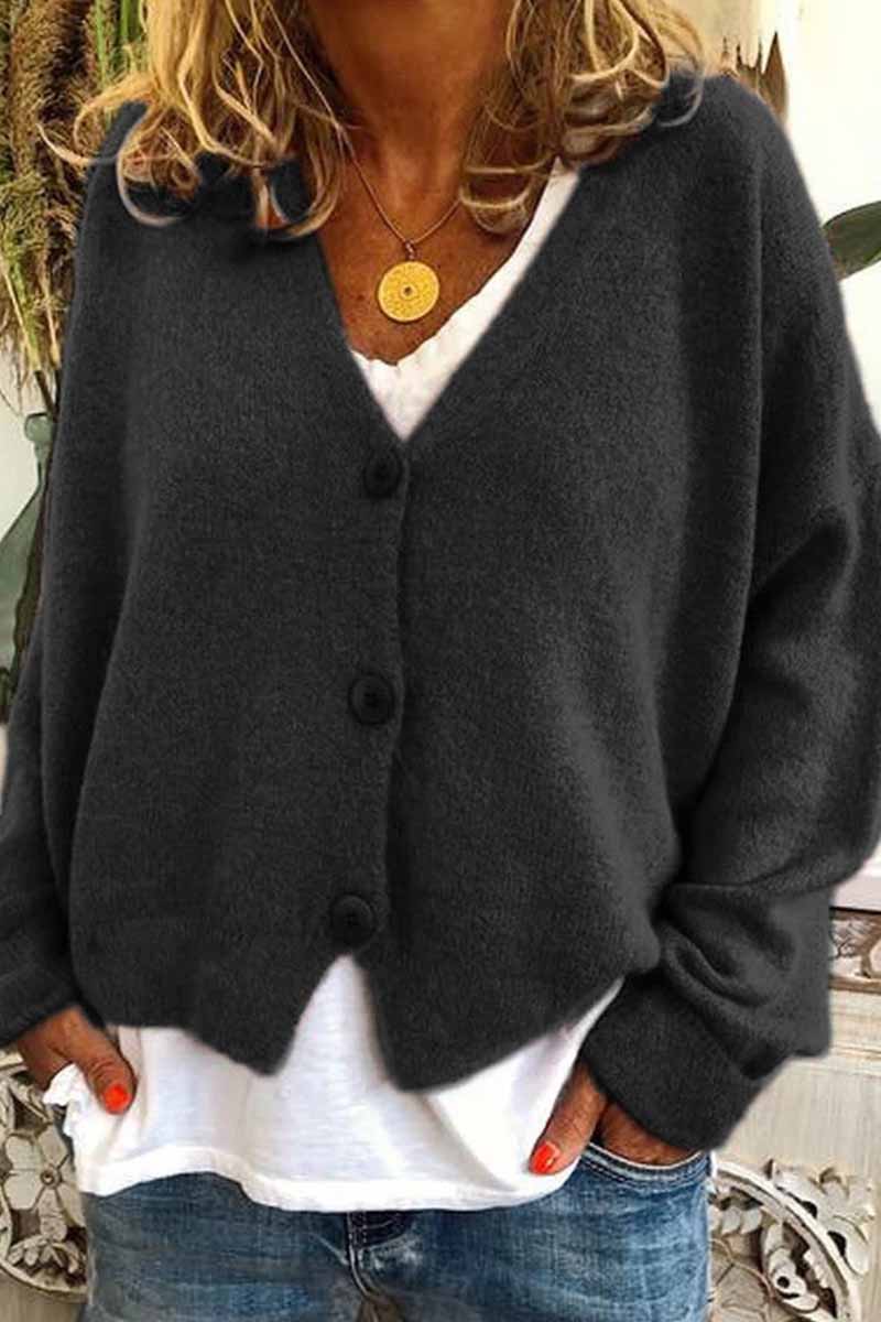 Loose Knitted Cardigan ( 6 Colors )