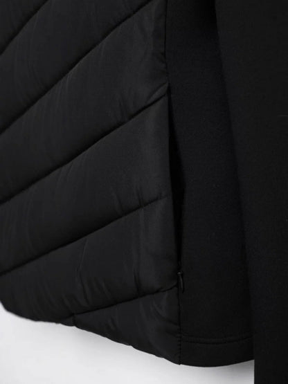Cotton Padded Coat With Stand Up Collar for Wear