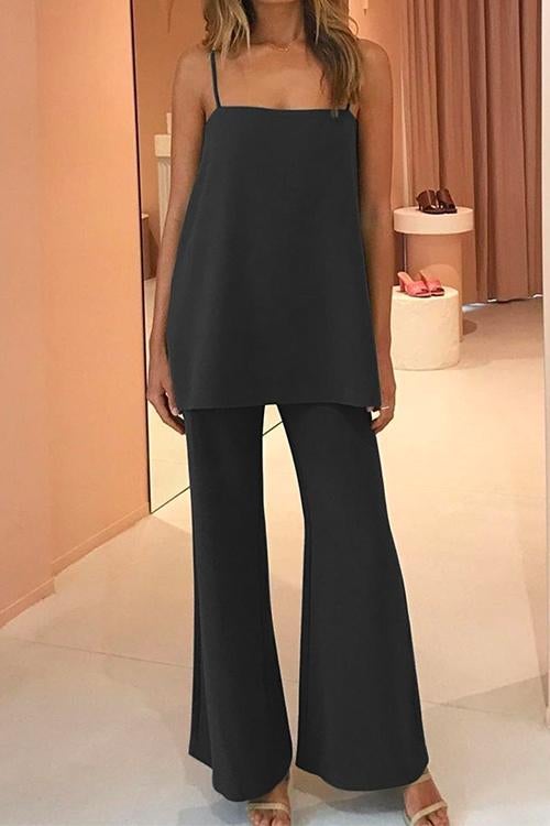 Cami Top and Wide Leg Pants Set