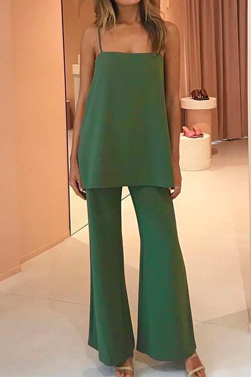 Cami Top and Wide Leg Pants Set